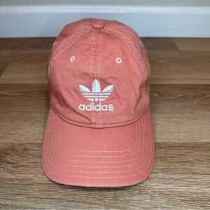 NWOT Adidas Women's Coral Embroidered Adjustable Baseball Cap Hat